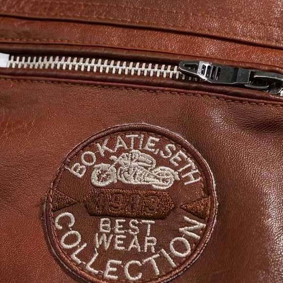 Kate Seth Faux leather motorcycle jacket XXL For Men in Great Condition! - Picture 3 of 7